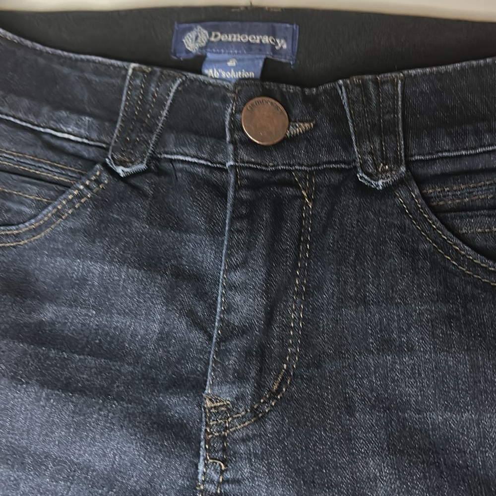 DEMOCRACY "Ab"solution® Booty Lift Jegging Dark Indigo Jeans Women’s Size 2 - Picture 5 of 12